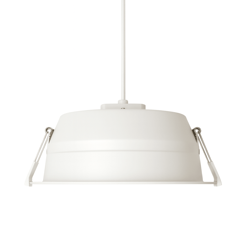 SATURN LED Recessed Round Dimmable Commercial Downlight Fitting | 30W 3200lm | CCT Tri - Colour | IP40 | 3hr Emergency Function - LightHub Direct