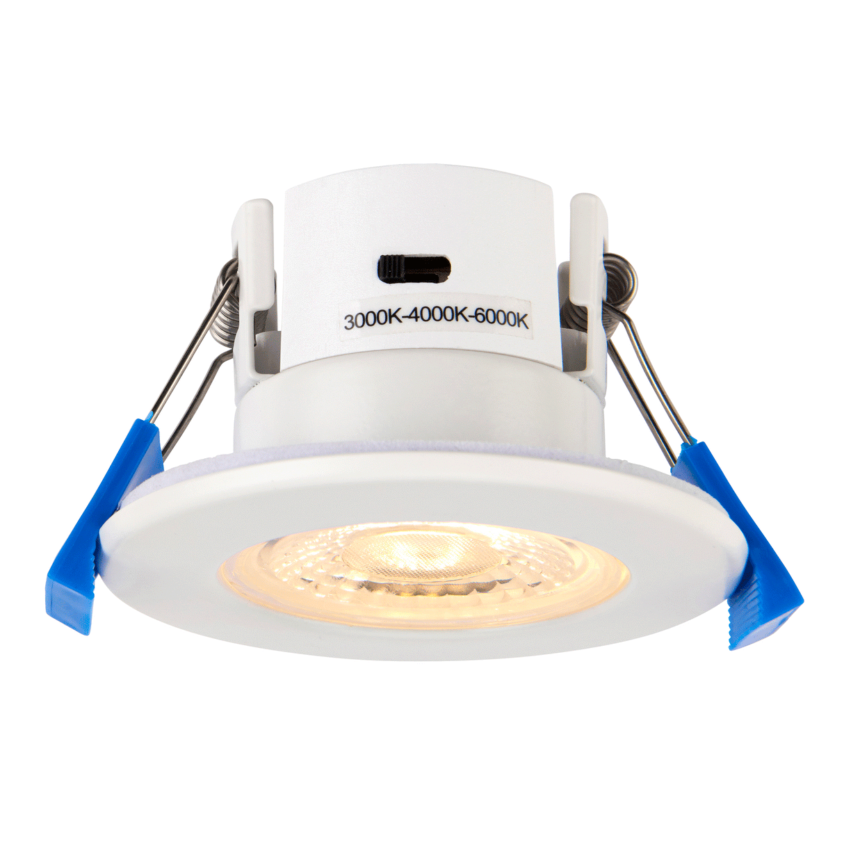 3CCT Fire Rated Dimmable Downlight Fitting | LED 5W 550lm | CCT Tri-Colour | IP65 | White