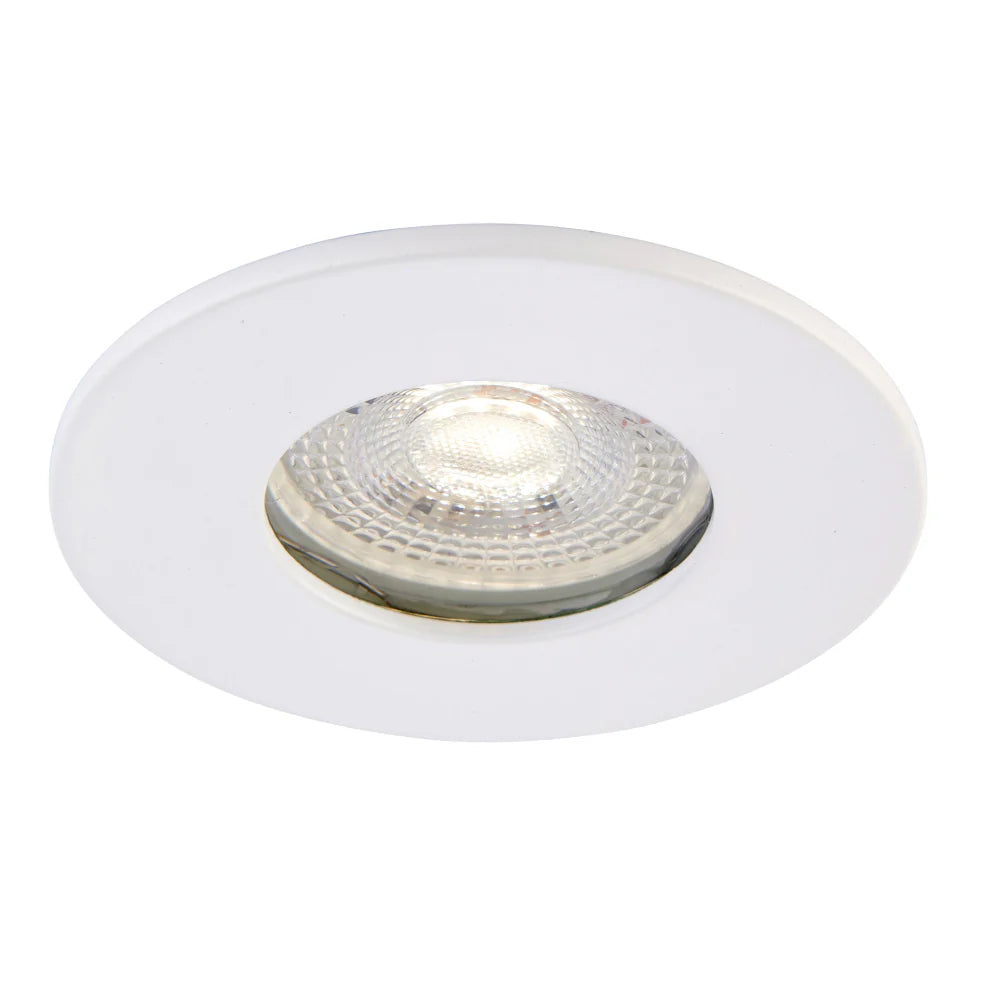 Smart WiFi RGB+CCT Fire Rated Downlight | Alexa & Google | GU10 IP65 | Matt White