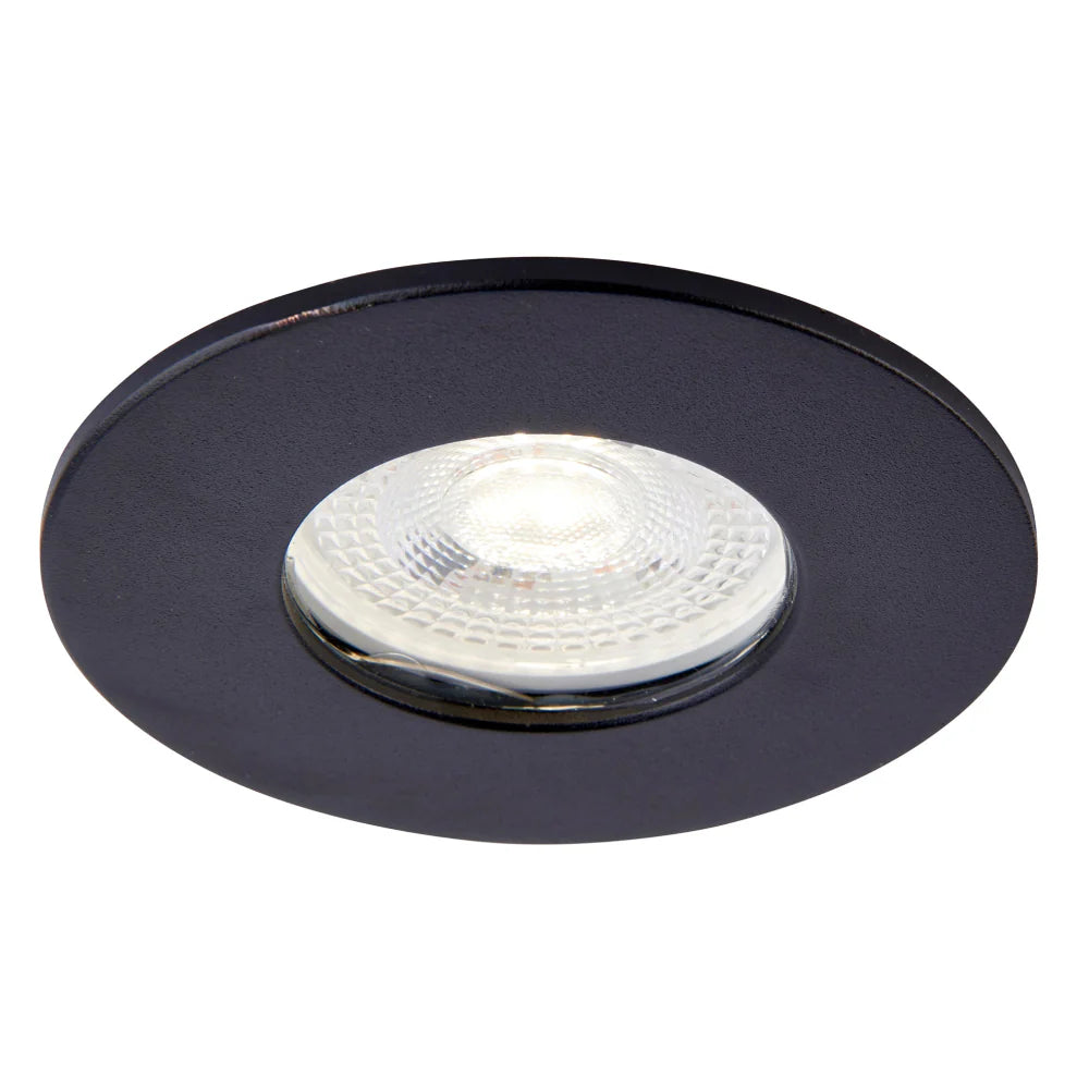 Smart WiFi RGB+CCT Fire Rated Downlight | Alexa & Google | GU10 IP65 | Matt Black