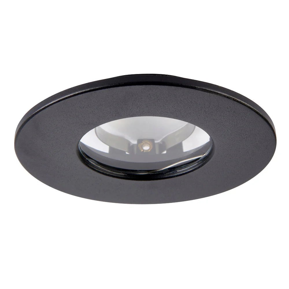Smart WiFi RGB+CCT Fire Rated Downlight | Alexa & Google | GU10 IP65 | Matt Black - LightHub Direct