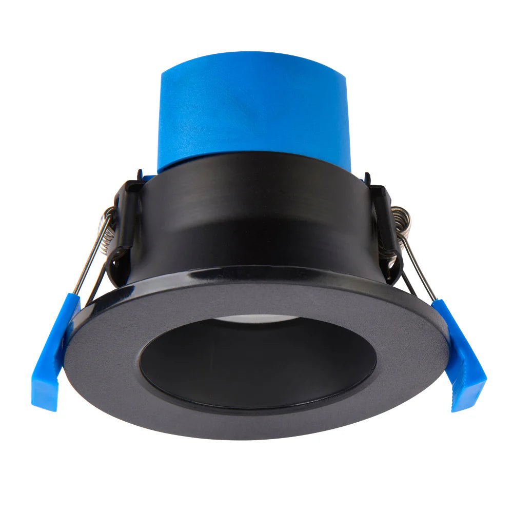 4CCT Fire Rated Dimmable Anti - Glare Downlight | LED 5 - 7W 650lm | CCT Tri - Colour | IP65 | Matt Black - LightHub Direct