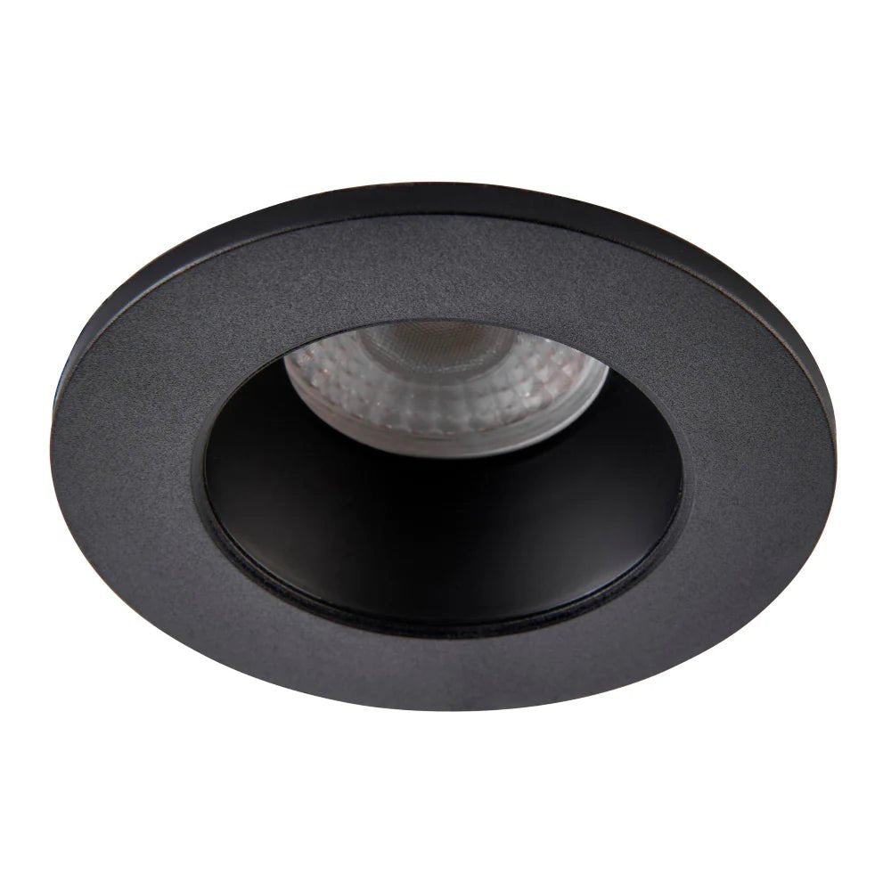 4CCT Fire Rated Dimmable Anti - Glare Downlight | LED 5 - 7W 650lm | CCT Tri - Colour | IP65 | Matt Black - LightHub Direct