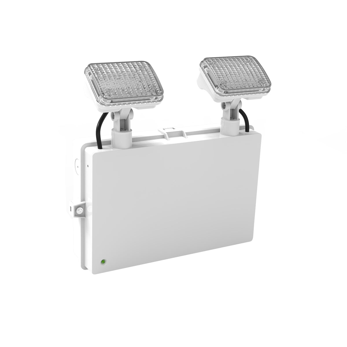 Twin Spot Non Maintained Self Test Wall Light | LED 4W 600lm | 6500K Daylight | IP65 | IK08 | 3hr Emergency