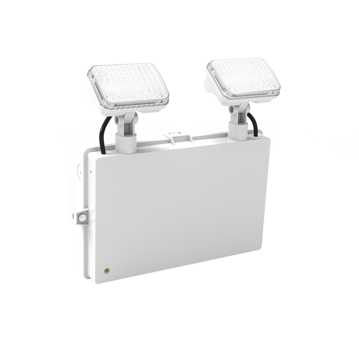 Twin Spot Non Maintained Self Test Wall Light | LED 4W 600lm | 6500K Daylight | IP65 | IK08 | 3hr Emergency