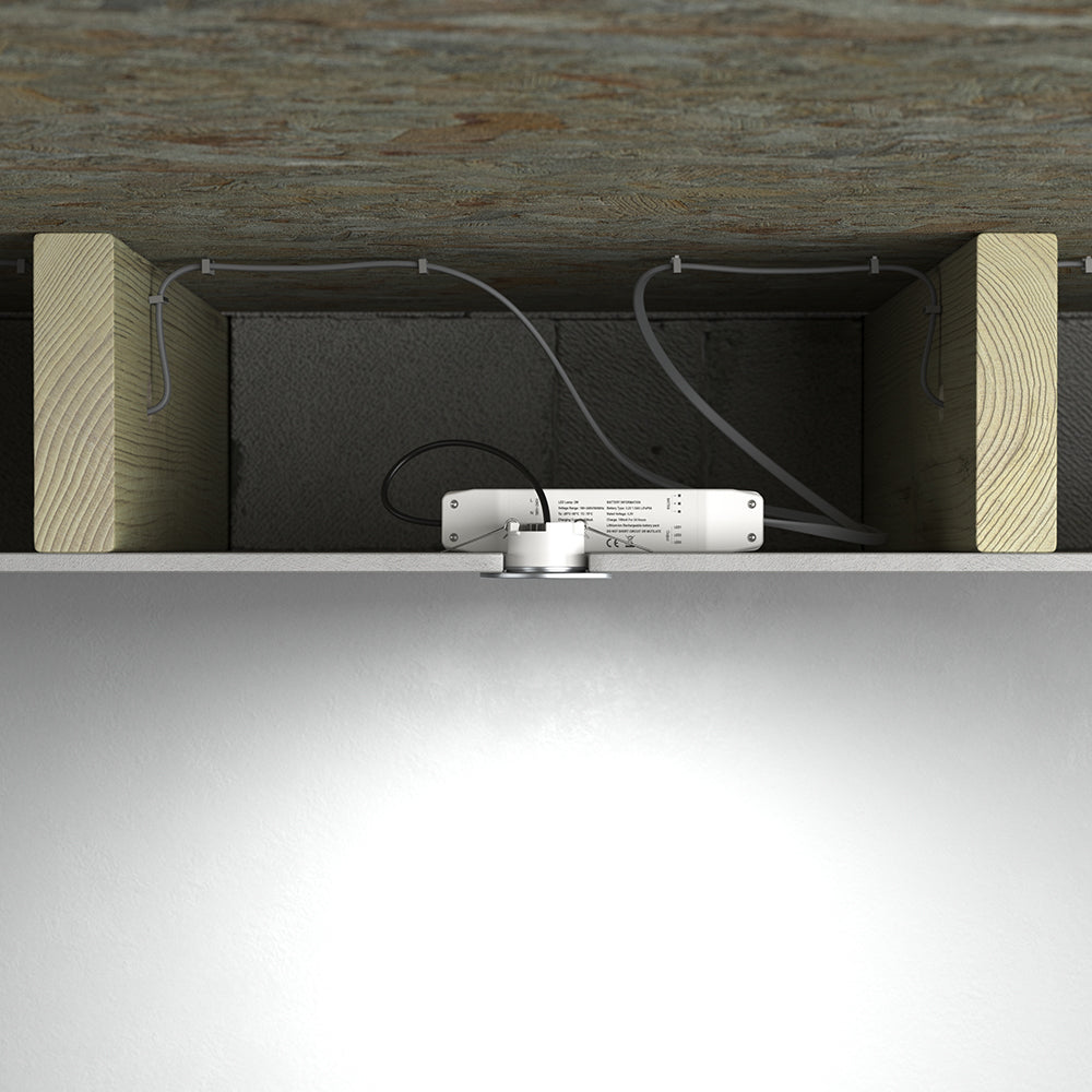 AXIO Mini Non Maintained LED Downlight Pin Spot Light | LED 2W 150lm | 6500K Daylight | IP20 | 3hr Emergency