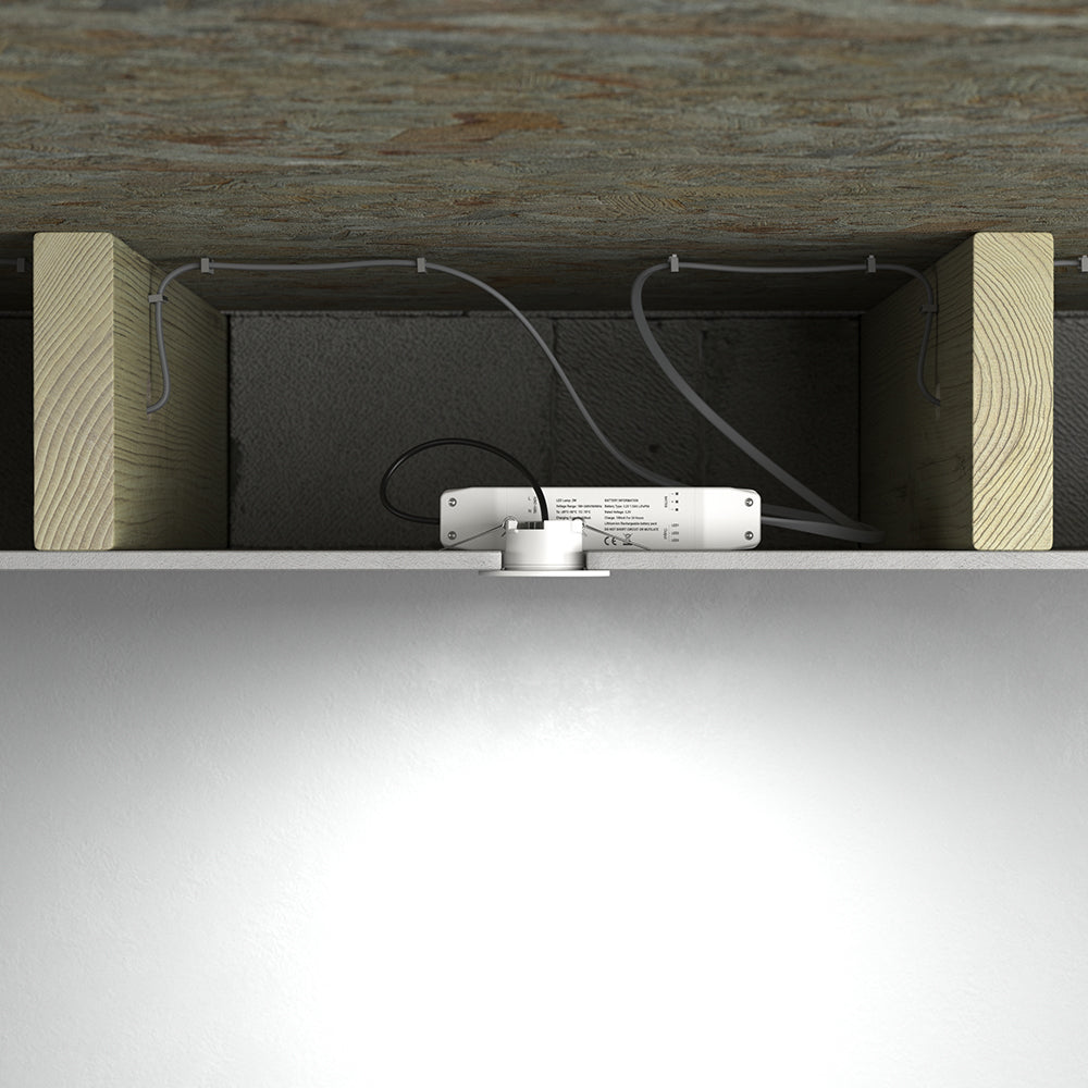 AXIO Mini Non Maintained LED Downlight Pin Spot Light | LED 2W 150lm | 6500K Daylight | IP20 | 3hr Emergency