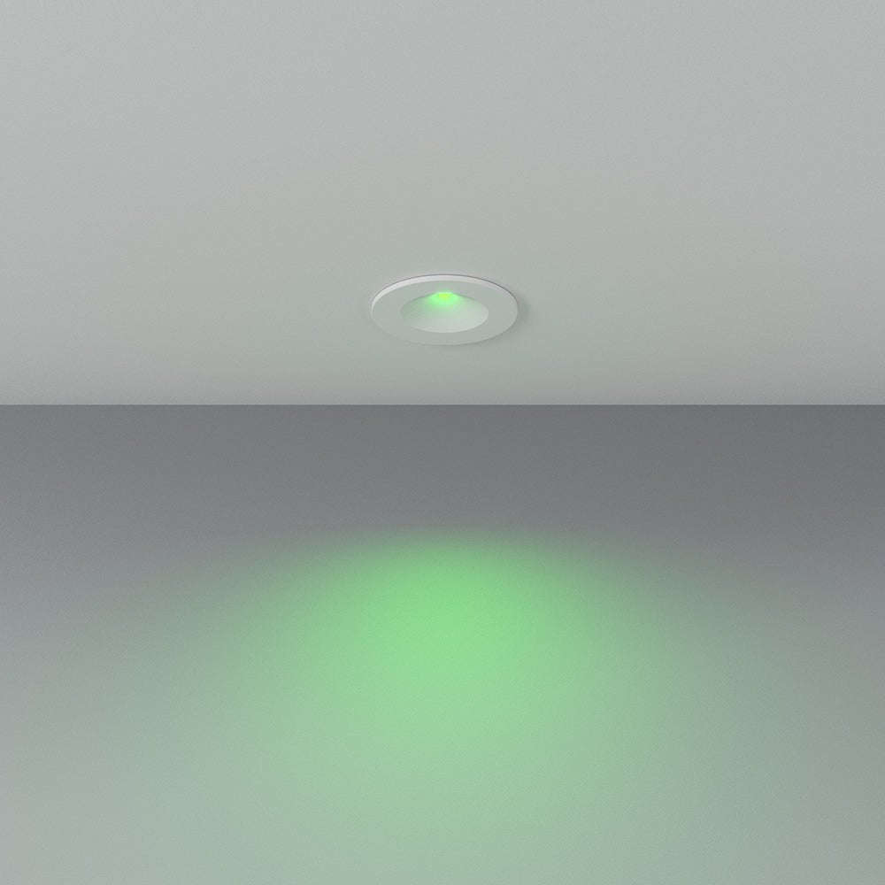AXIO Mini Non Maintained LED Downlight Pin Spot Light | LED 2W 150lm | 6500K Daylight | IP20 | 3hr Emergency - LightHub Direct