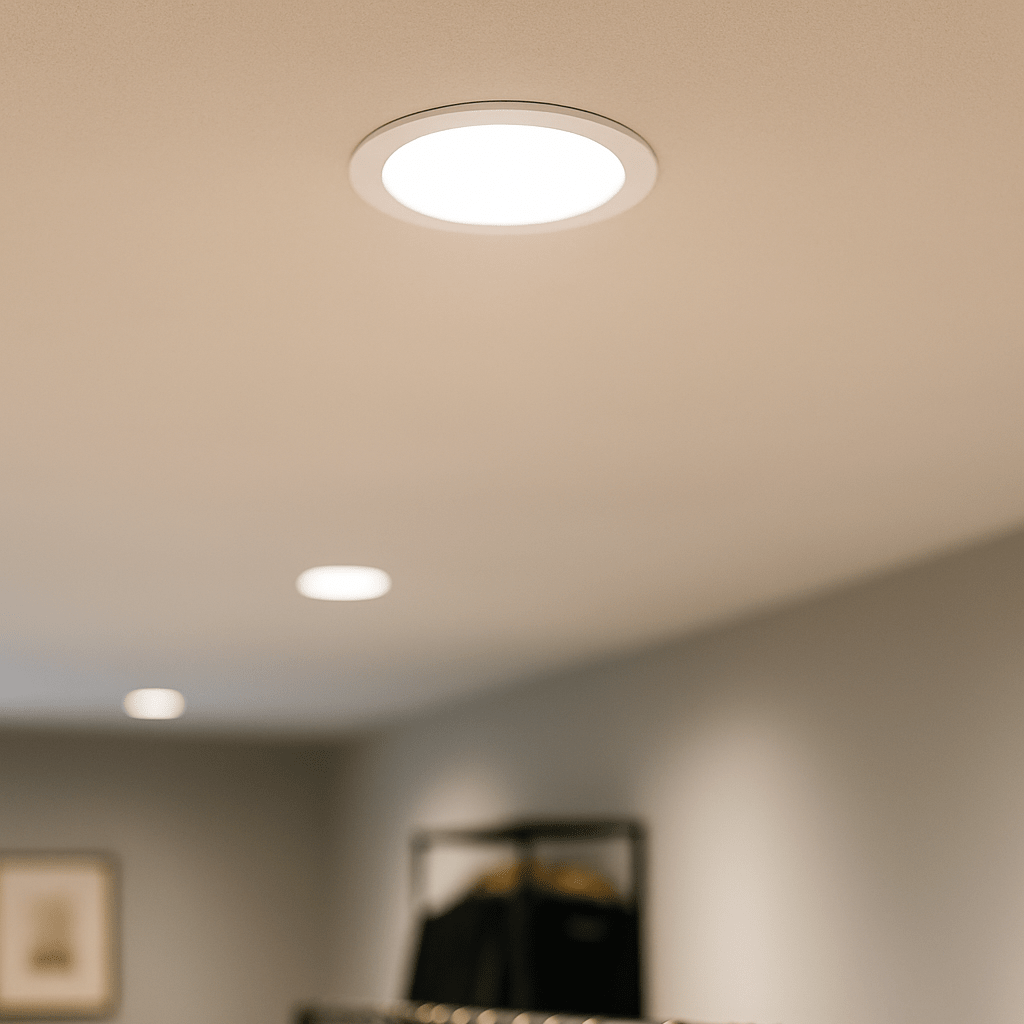 SATURN LED Recessed Round Dimmable Commercial Downlight Fitting | 30W 3200lm | CCT Tri - Colour | IP40 | 3hr Emergency Function - LightHub Direct