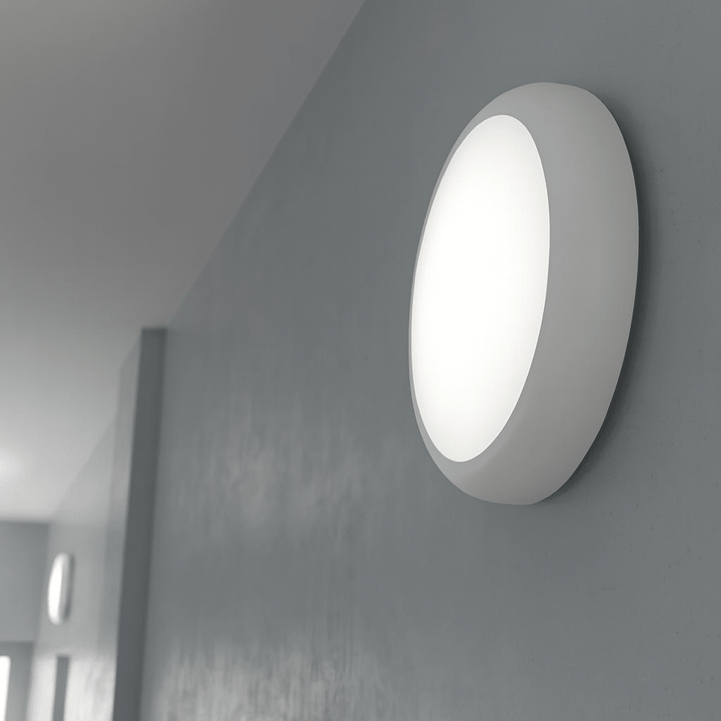 CE3X5 XL Large 400mm Slim Bulkhead Light | LED Multi Wattage & 5CCT | 2800lm | IP65 | White | Corridor Sensor & Emergency - LightHub Direct