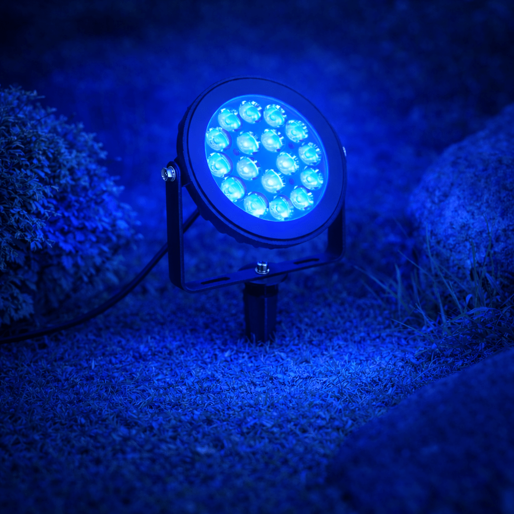 9W RGB+CCT Smart Garden Spike Light – Colour Changing Outdoor Spotlight (240V) - LightHub Direct