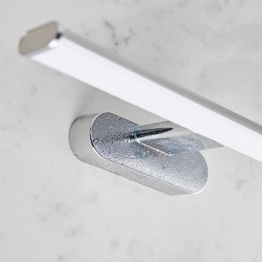 MODA | LED Over Mirror Bathroom Light Wall Semi-Flush Fitting | IP44 | Chrome