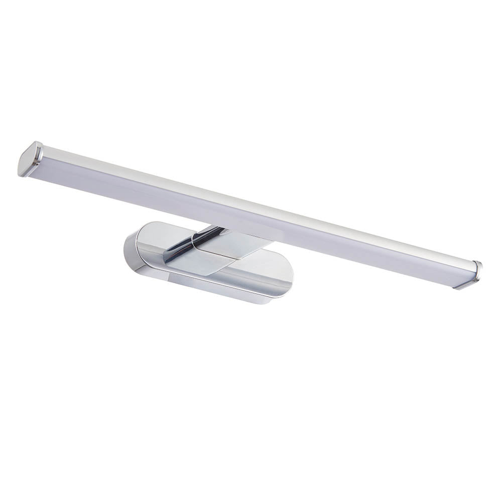 MODA | LED Over Mirror Bathroom Light Wall Semi-Flush Fitting | IP44 | Chrome