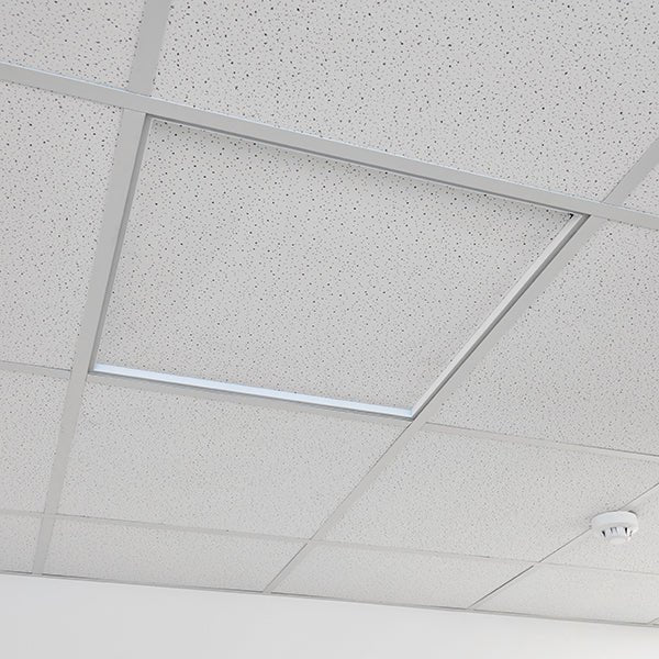 LED 600x600mm | Recessed Frame Light Panels | 4000K Neutral White | 40W 4000lm | Office Ceiling | White - LightHub Direct