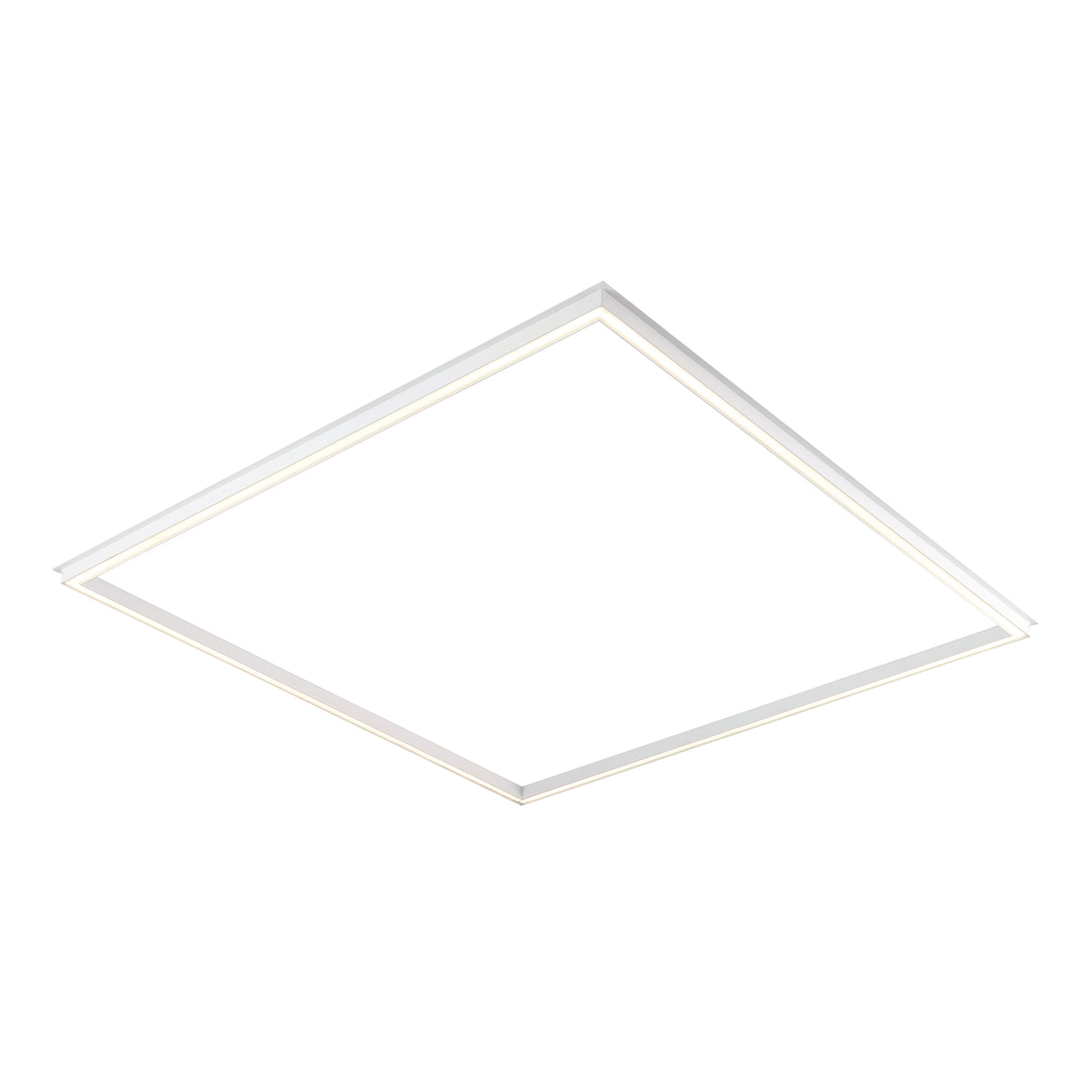 Rectangular led frame light fixture on a white background