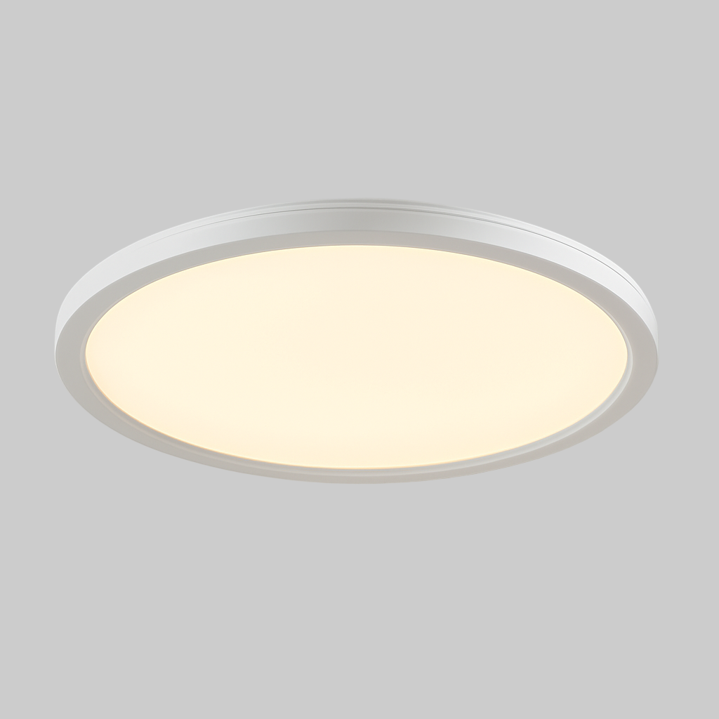 CCT Slim Low Profile Circular Flush Ceiling Corridor Bathroom Kitchen Light | 12W LED 1200lm | IP54 | White