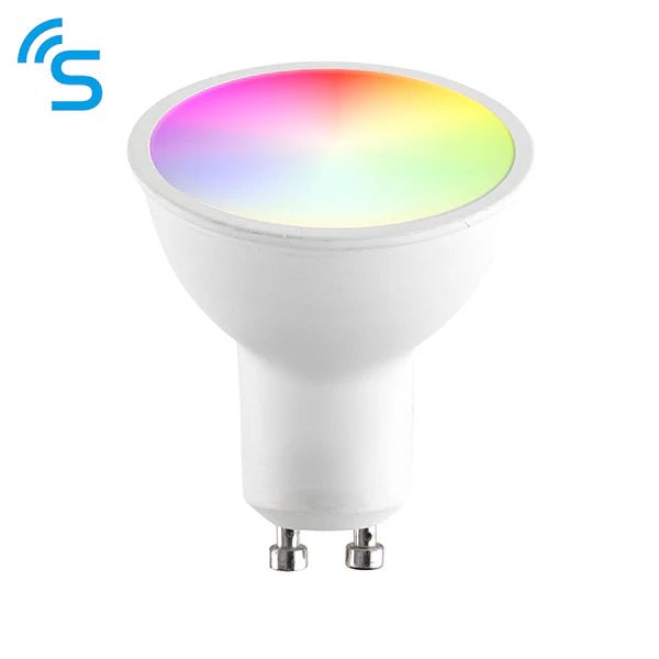WiFi RGB+CCT 2700K - 6500K | GU10 LED Dimmable SpotLight Bulb | 5W 350 Lumens - LightHub Direct