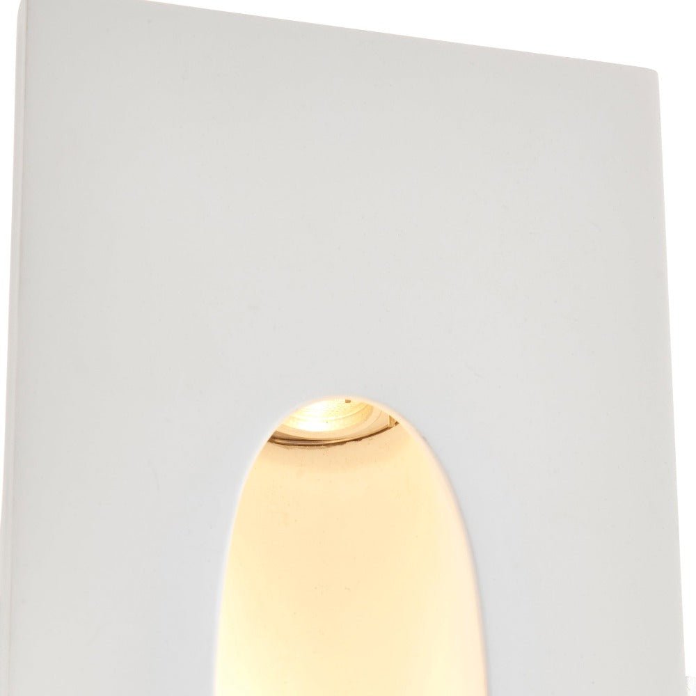 Teardrop Trimless Plaster In Wall Light | 1.6W LED | 3000K Warm White | IP20 | White - LightHub Direct