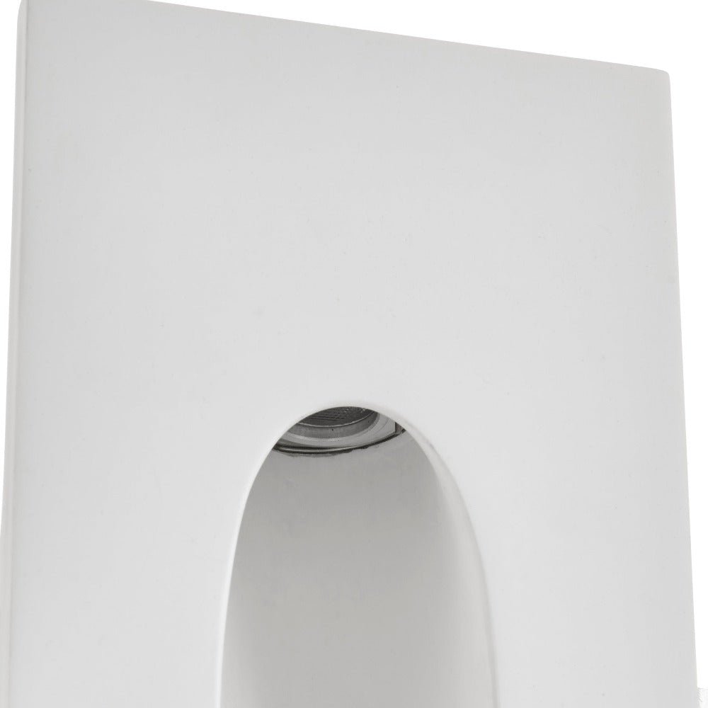 Teardrop Trimless Plaster In Wall Light | 1.6W LED | 3000K Warm White | IP20 | White - LightHub Direct