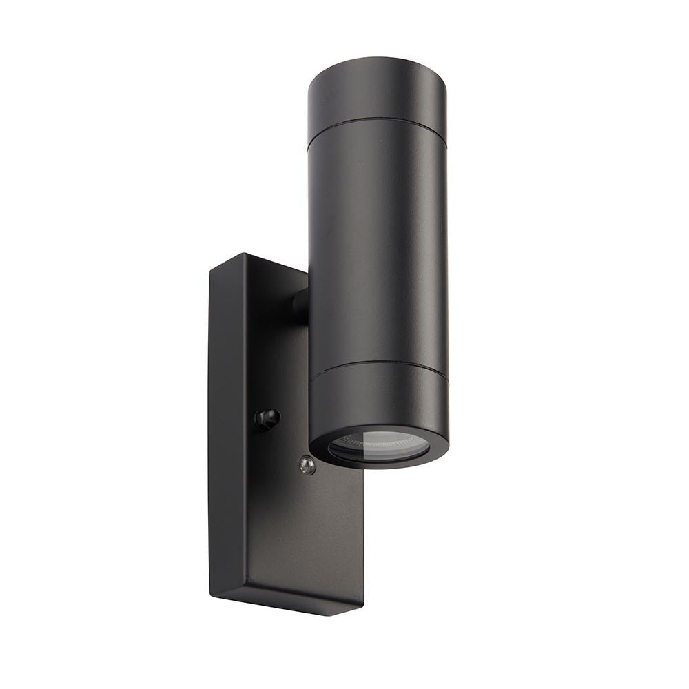 KEW Up / Down Outdoor Stainless Steel Garden Porch Wall Light | GU10 | IP44 | Photocell Dusk to Dawn - LightHub Direct