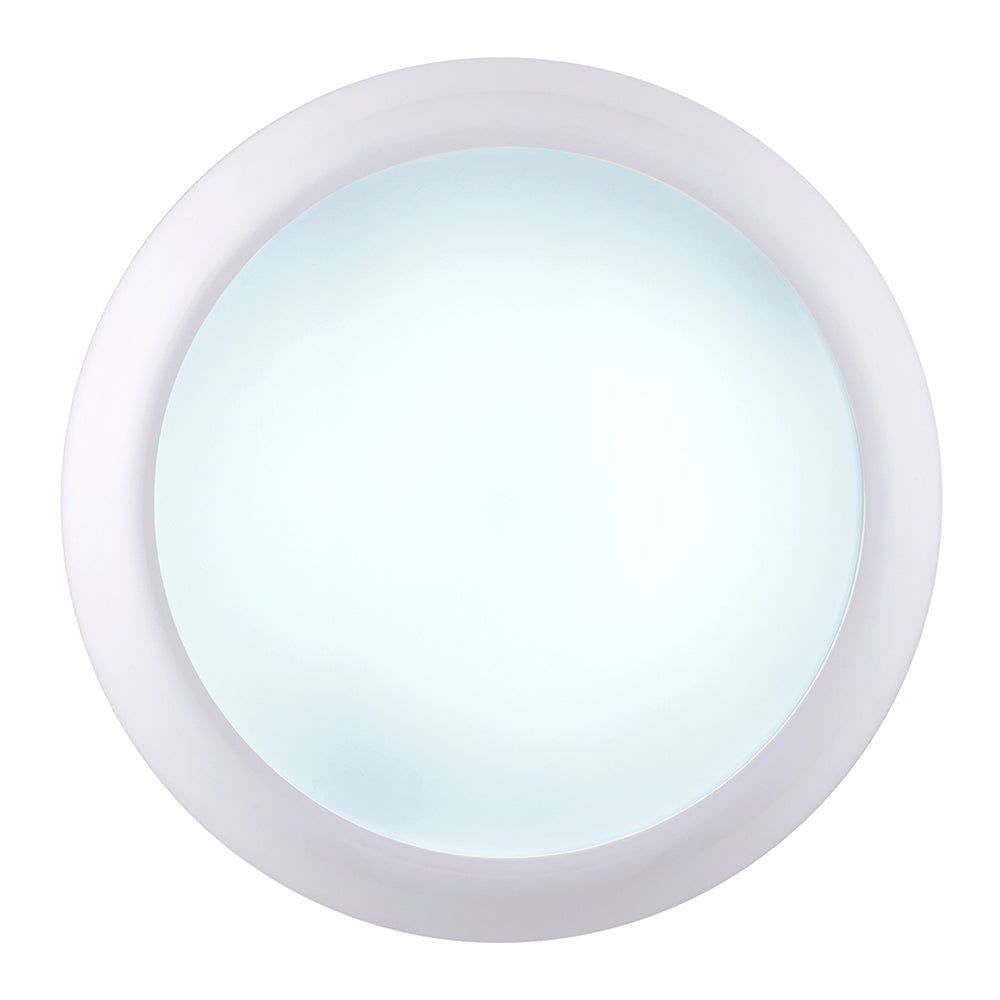 CE3X5 MINI Small 250mm Slim Bulkhead Light | LED Multi Wattage 1200lm | Tri - Colour CCT | IP65 | White | Microwave Sensor - LightHub Direct
