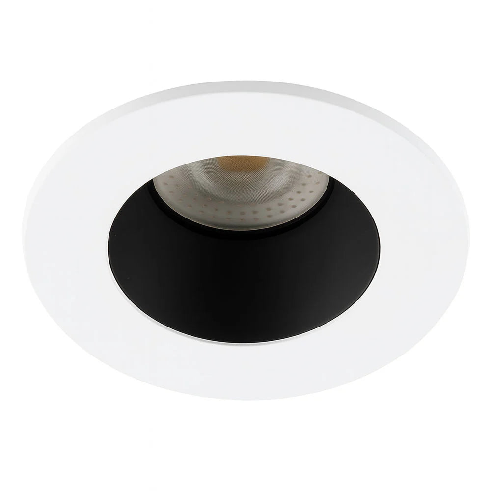 4CCT Fire Rated Dimmable Anti-Glare Downlight | LED 5-7W 650lm | CCT Tri-Colour | IP65 | White & Black