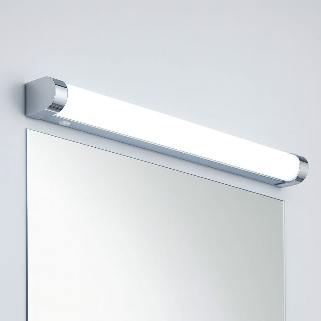 MODA | LED Over Mirror Bathroom Light Wall Flush Fitting | Switched | 15W IP44 | Polished Chrome