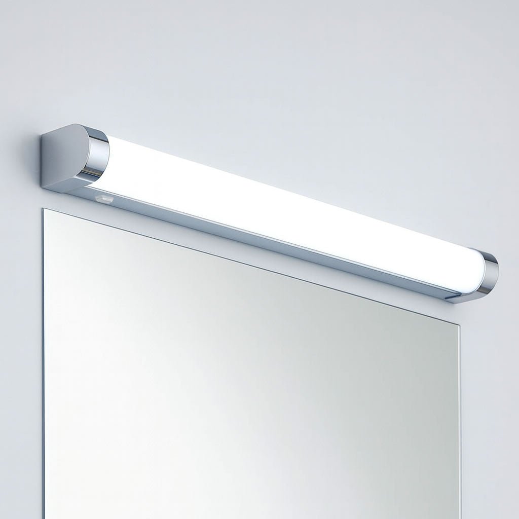 MODA | LED CCT Over Mirror Bathroom Light Wall Flush Fitting | Switched | 15W IP44 | Polished Chrome - LightHub Direct
