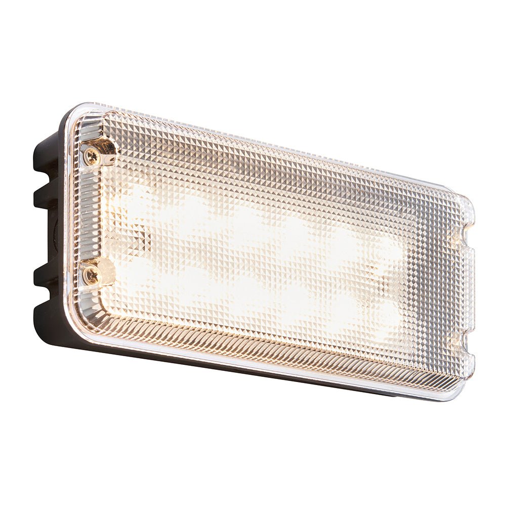 AVIT Rectangle Bulkhead Light Fitting | LED 10W 1200lm | CCT Tri - colour | IP65 | Black - LightHub Direct