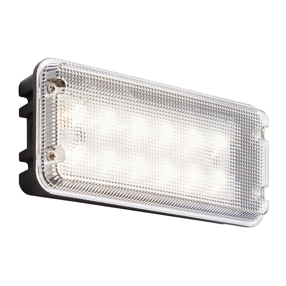 AVIT Rectangle Bulkhead Light Fitting | LED 10W 1200lm | CCT Tri - colour | IP65 | Black - LightHub Direct