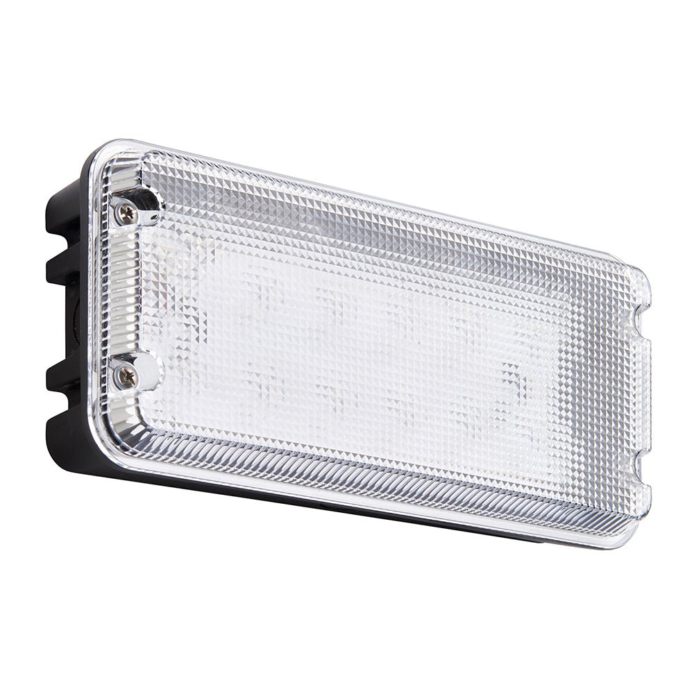 AVIT Rectangle Bulkhead Light Fitting | LED 10W 1200lm | CCT Tri - colour | IP65 | Black - LightHub Direct
