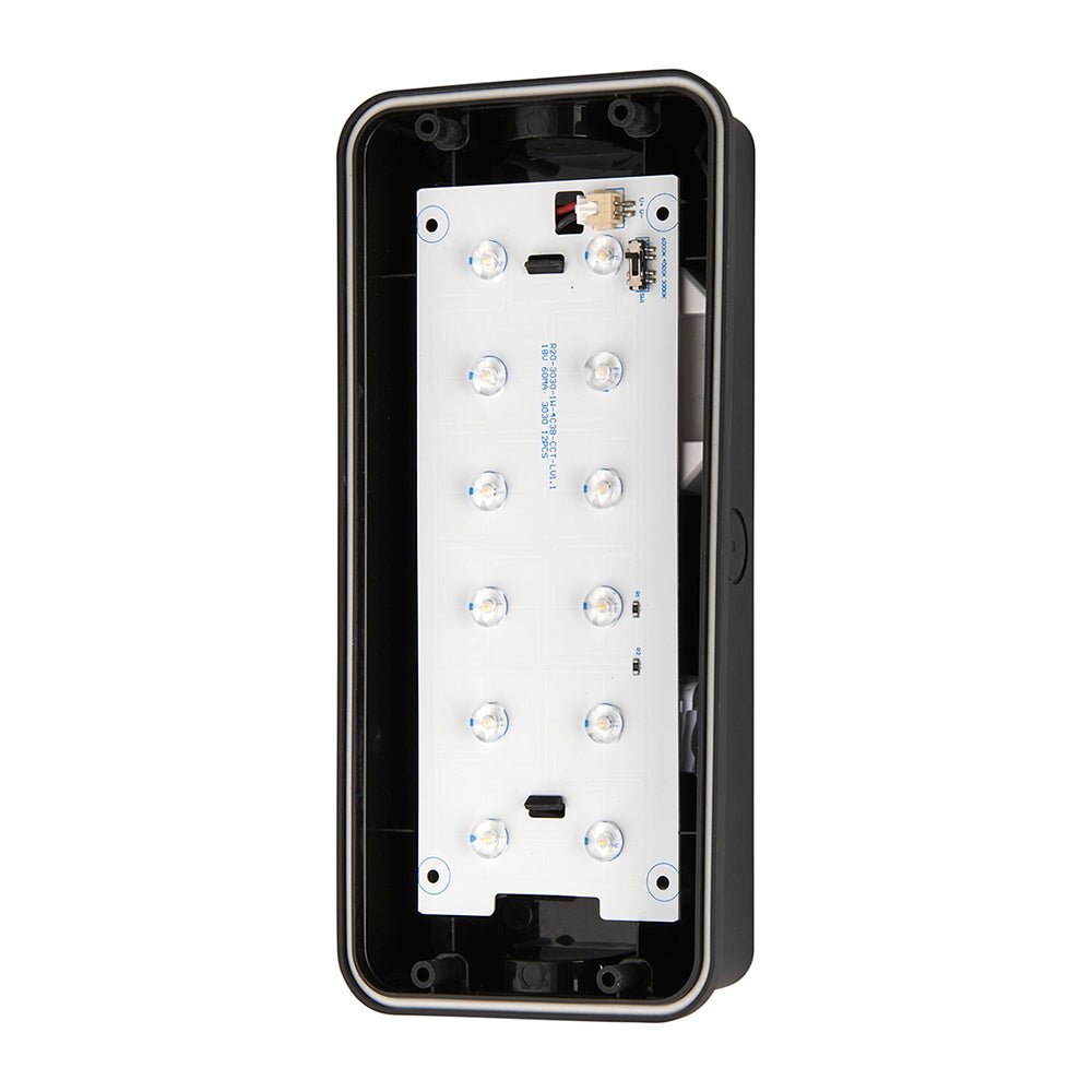 AVIT Rectangle Bulkhead Light Fitting | LED 10W 1200lm | CCT Tri - colour | IP65 | Black - LightHub Direct