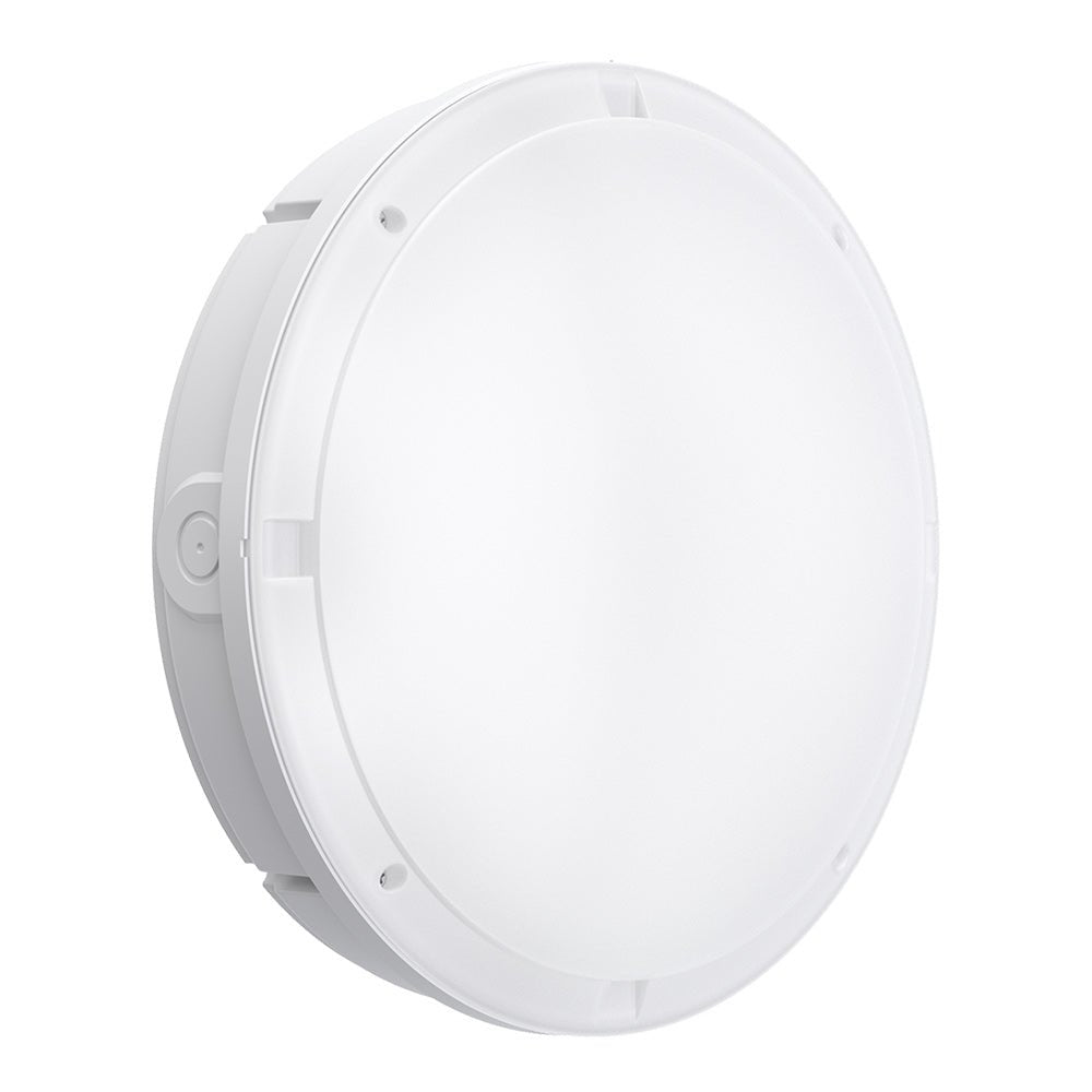 HOLBORN Drum Bulkhead Light Fitting | LED Multi Wattage | CCT 3 - Colour | IP65 | 3hr Emergency - LightHub Direct