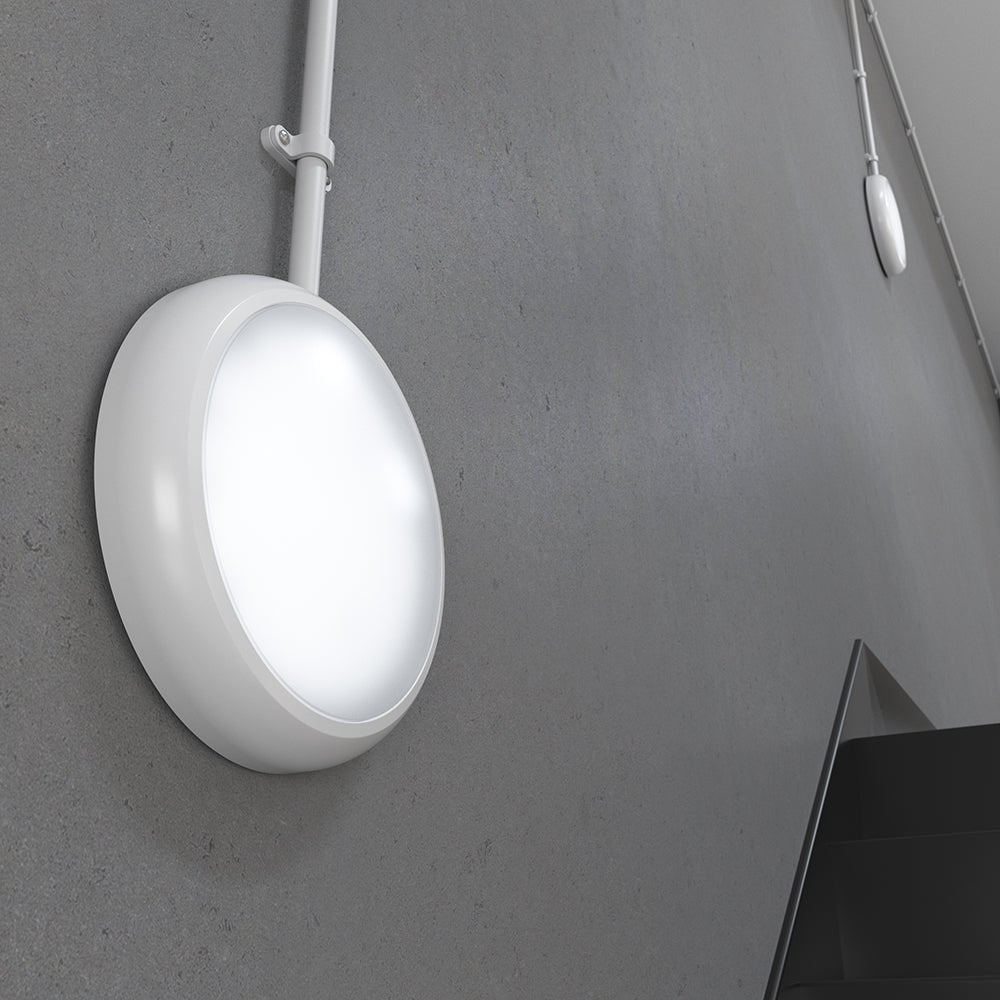 EUSTON TRINITY Slim Bulkhead Light | LED Multi Wattage 2160lm | Tri - Colour CCT | IP65 | Standard - LightHub Direct