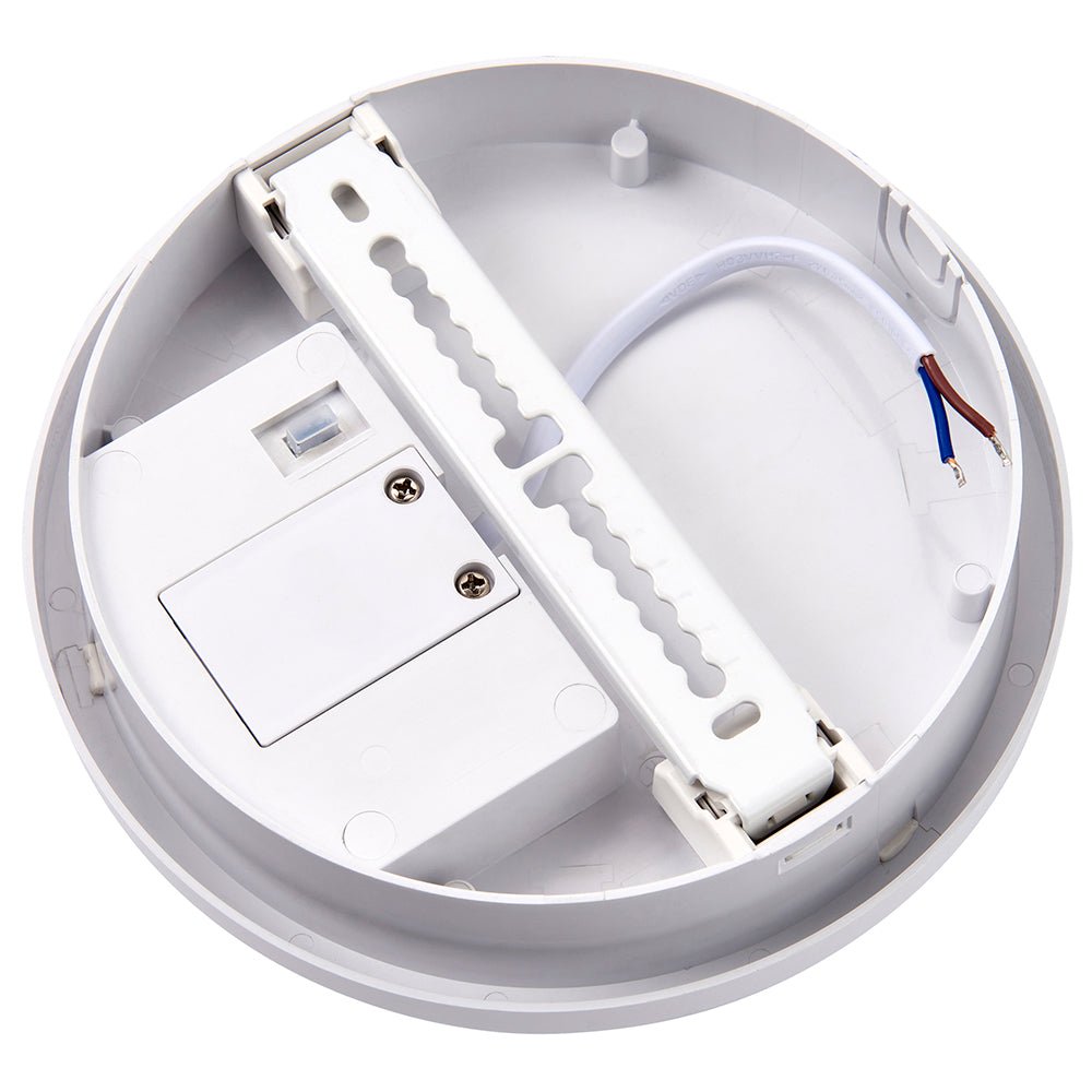 SOHO Compact Bulkhead Light Fitting | LED 15W 1500lm | CCT Tri - Colour | IP65 | PIR Motion Sensor - LightHub Direct