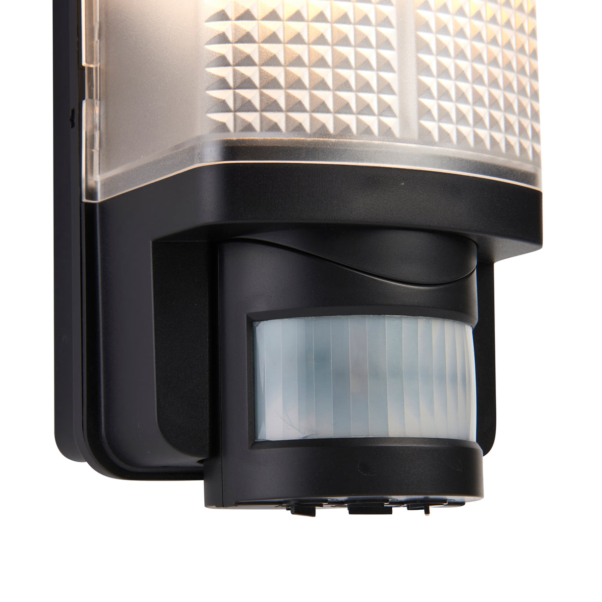 LED CCT Outdoor Bulkhead Wall Light Fitting | 8W E27 | CCT Tri-Colour | IP44 | PIR Motion Sensor | Black
