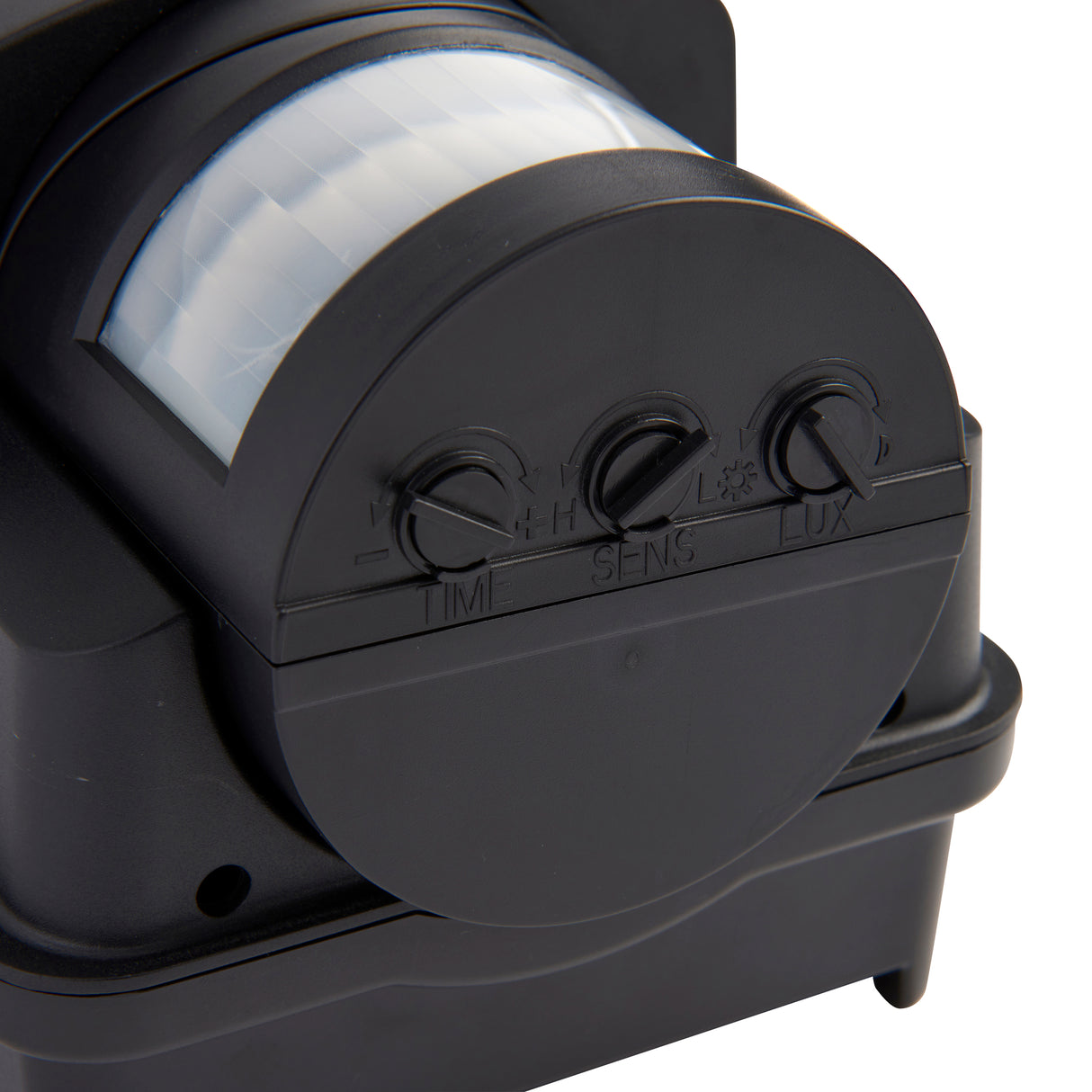 LED CCT Outdoor Bulkhead Wall Light Fitting | 8W E27 | CCT Tri-Colour | IP44 | PIR Motion Sensor | Black