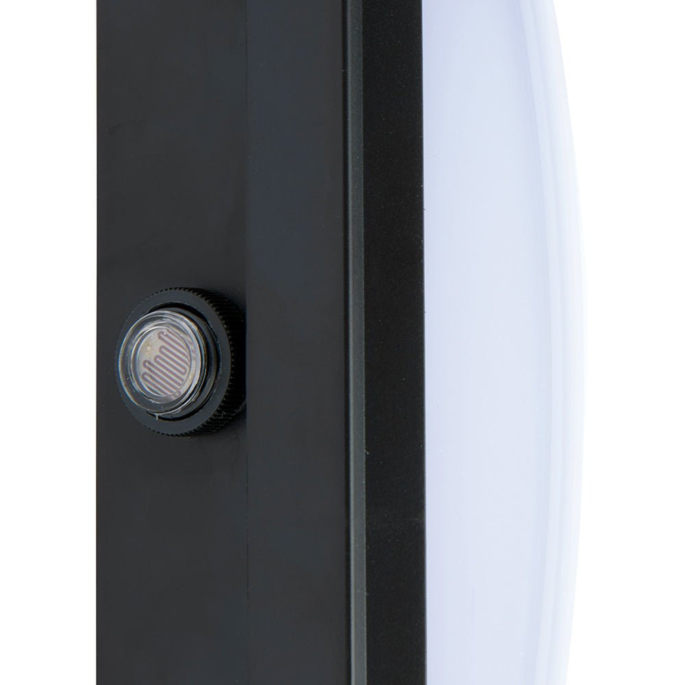 Photocell Dusk to Dawn LED Slim Exterior Wall Pack Bulkhead Light Outside Security Black - LightHub Direct