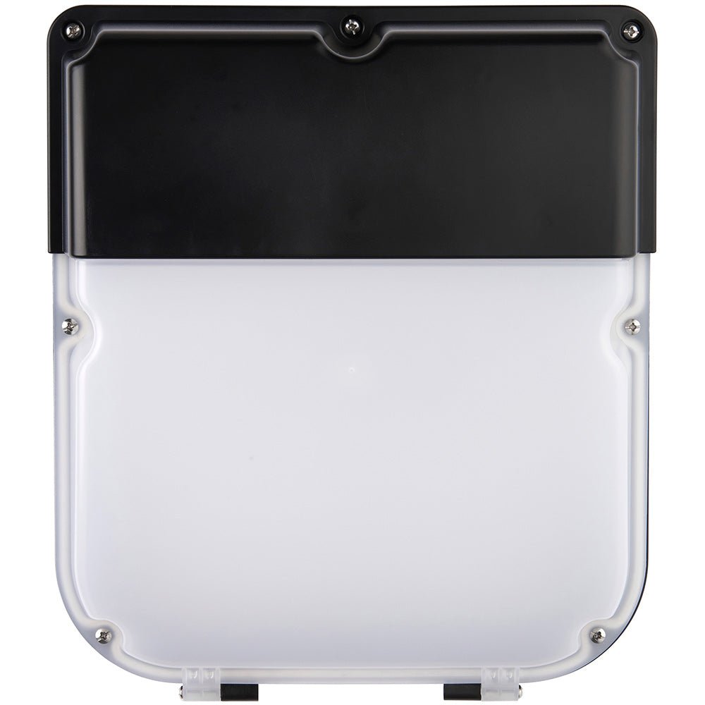 LED Exterior Wall Pack Security Bulkhead Light | 30W Lumen 3000lm | CCT Tri - Colour | IP65 | Black | Photocell Dusk to Dawn - LightHub Direct