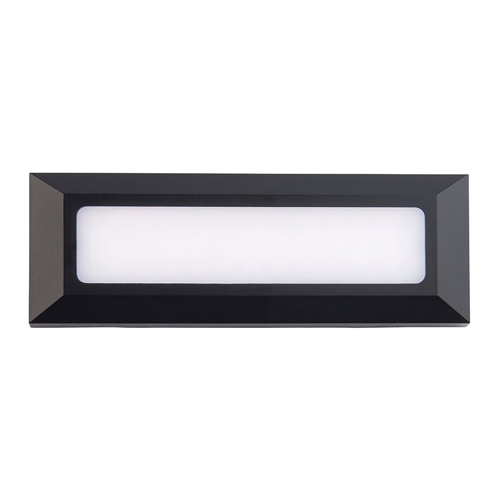SEVERUS | Outdoor Surface Wall Brick Light | LED | IP65 | CCT Tri - Colour Switchable | Black - LightHub Direct