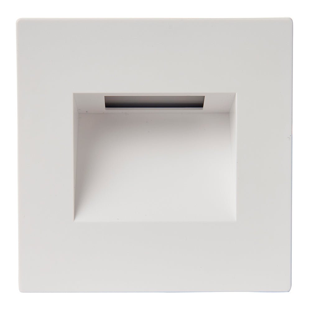 Recessed Indirect Square Wall Step Brick Stair Light for Indoor / Outdoor | LED CCT 1.5W | IP65 | 3000K, 4000K & 6500K | White - LightHub Direct