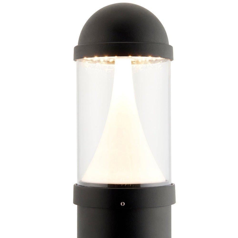 Tri - Colour CCT Switchable Outdoor Bollard Light Post 800mm | E27 IP65 | Black | 3000K, 4000K & 6000K - LightHub Direct