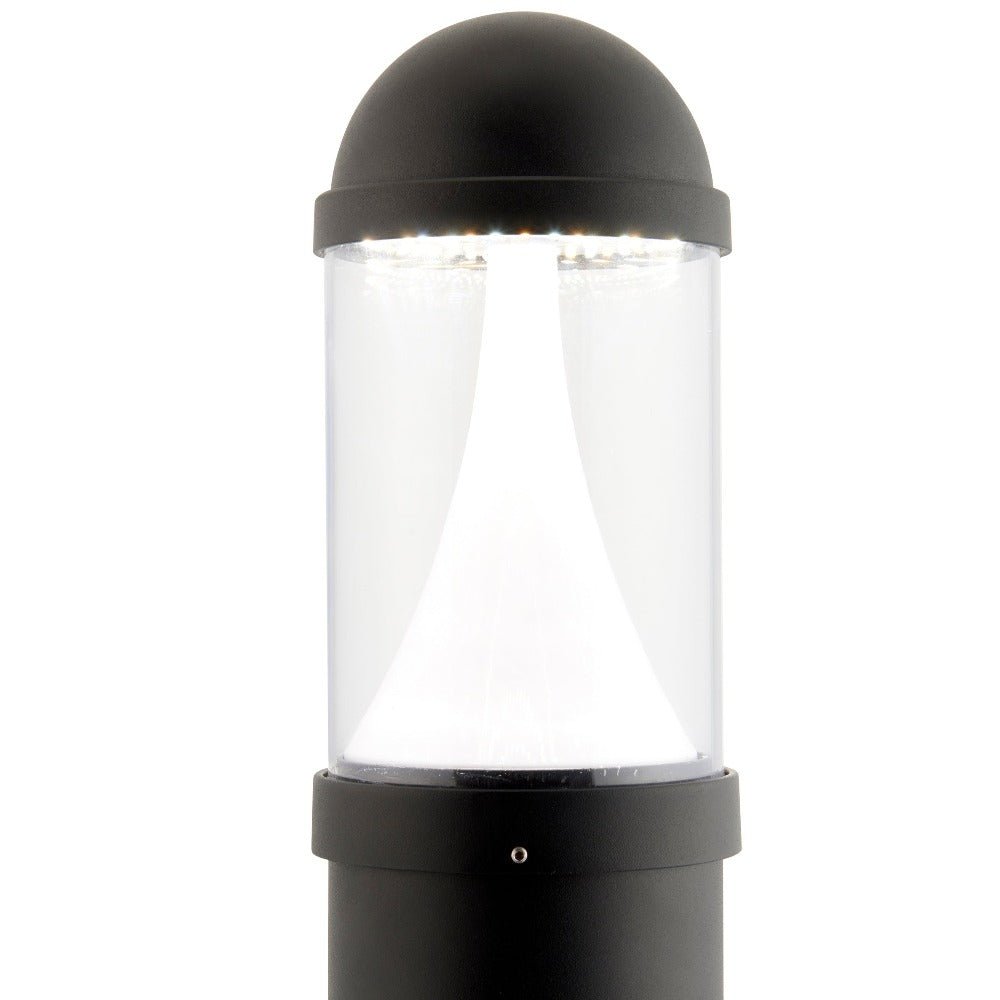 Tri - Colour CCT Switchable Outdoor Bollard Light Post 800mm | E27 IP65 | Black | 3000K, 4000K & 6000K - LightHub Direct