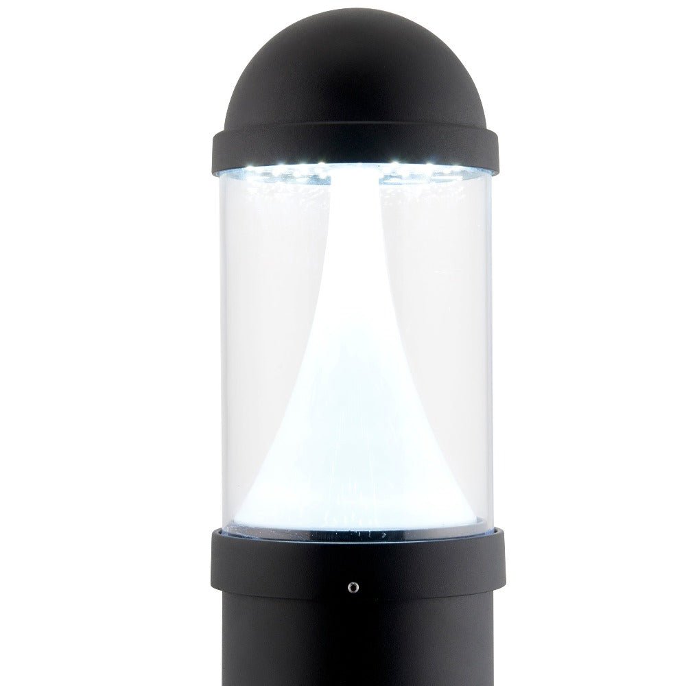 Tri - Colour CCT Switchable Outdoor Bollard Light Post 800mm | E27 IP65 | Black | 3000K, 4000K & 6000K - LightHub Direct