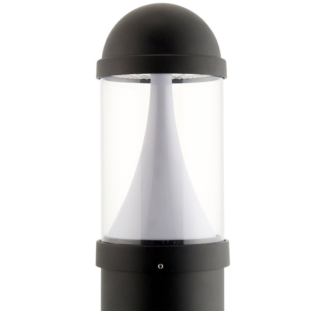 Tri - Colour CCT Switchable Outdoor Bollard Light Post 800mm | E27 IP65 | Black | 3000K, 4000K & 6000K - LightHub Direct