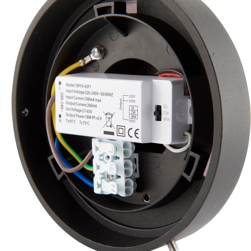 Tri - Colour CCT Switchable Outdoor Bollard Light Post 800mm | E27 IP65 | Black | 3000K, 4000K & 6000K - LightHub Direct