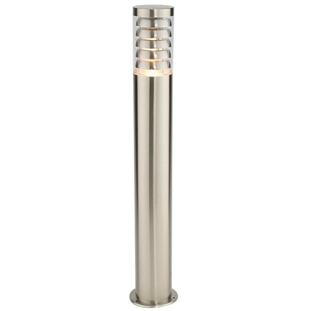 Outdoor Bollard Light Post 800mm | E27 IP44 | Stainless Steel - LightHub Direct