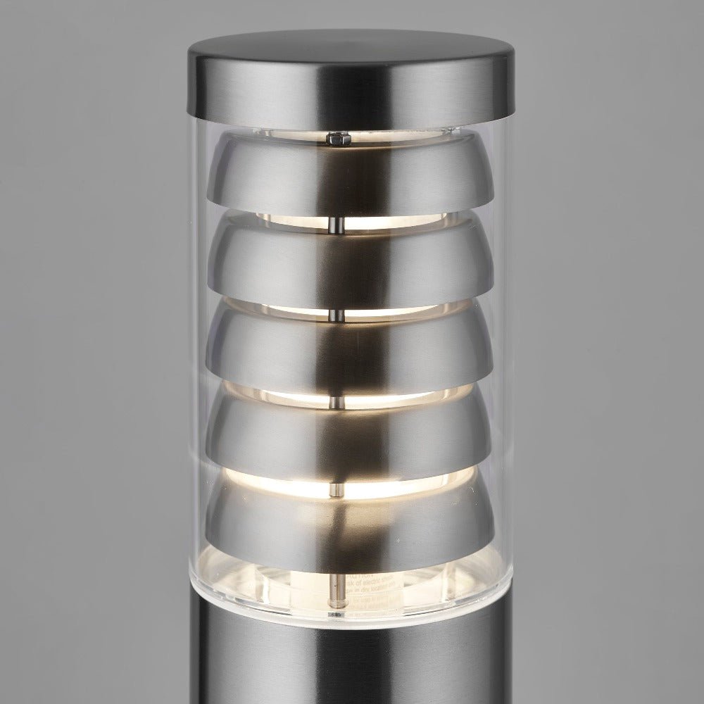 Outdoor Bollard Light Post 800mm | E27 IP44 | Stainless Steel - LightHub Direct