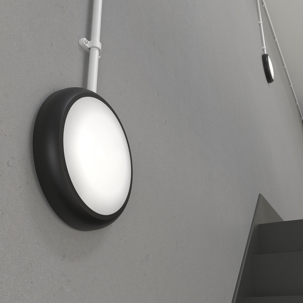 CE3X5 XL Large 400mm Slim Bulkhead Light | LED Multi Wattage & 5CCT | 2800lm | IP65 | Black