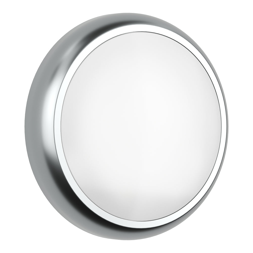 EUSTON CE3X5 | Round Bulkhead Light Fitting | LED Multi Wattage 8-16W | CCT 5-Colour | IP65 | Chrome